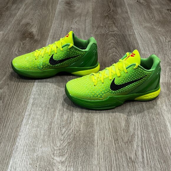 Kobe 6 Protro Grinch 2020 Men\'s Size 6 Wmn\'s Size 7.5 Green - No Box - Preowned main image 3